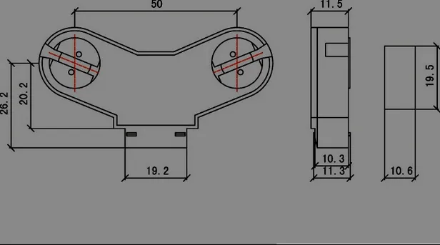 Supports de lampe à double tête T5 G5 @ bases de lampe avec couvercle pour tube lumineux