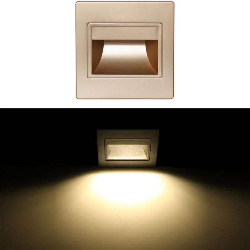 Lámparas de pared de vidrio esmerilado baratas, modernas, blancas, cálidas, blancas, cuadradas, coloridas, LED, luces interiores para escaleras, pasillos