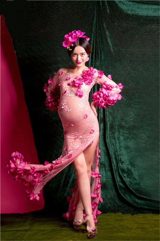 Beautiful Maternity Dress Lace Flower Fairy Maternity... From 32,05  |  DHgate