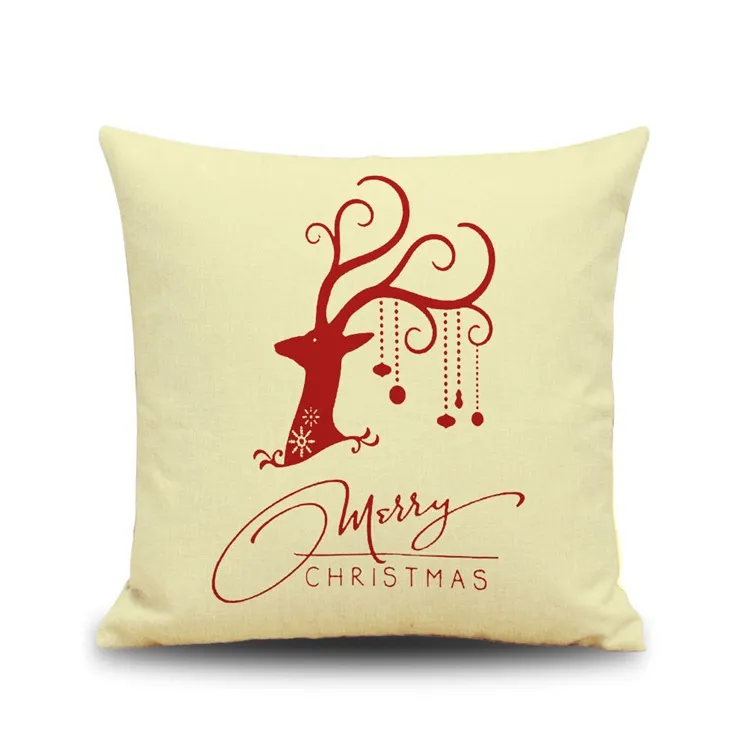 Christmas Renifer Poduszka Pokrywa Szczęśliwego Nowego Roku Poduszka Pokrywa Boże Narodzenie Reindeers Pillow Case Home Decor Poduszki