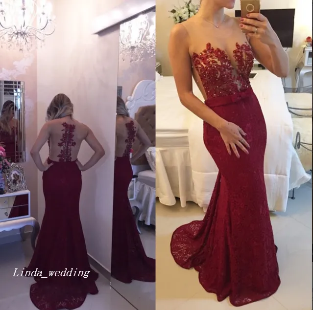 2019 sirène robe de bal bordeaux rouge appliques dentelle longue occasion spéciale robe de soirée robe de soirée grande taille vestidos de festa
