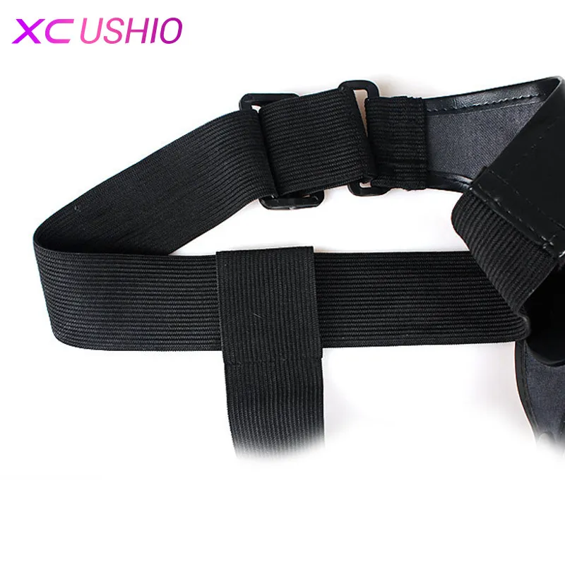 Double Sided Strapon Silicone Double Dong Harness Belt Panties