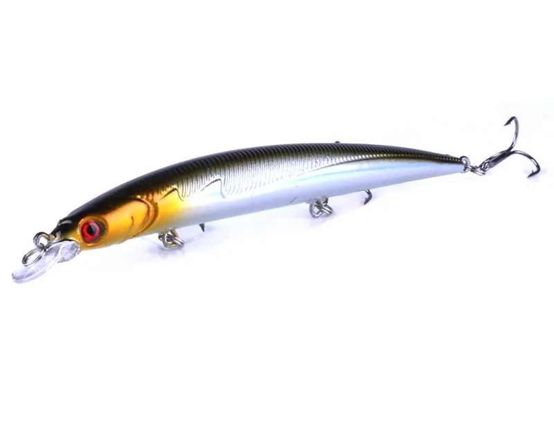 3 VMC Kanca Lazer Minnow Yapay Balıkçılık Yem 13.3 cm 13.4g Hızla Çırpın Yavaş Batan Lure Fishhooks