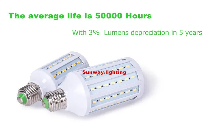 Lámpara de araña de alta potencia de 40W, 50W, 60W, 80W, bombillas de luces Led E27 B22 E40 Led SMD 5730, luces de maíz, ángulo de 360 AC 110-240V