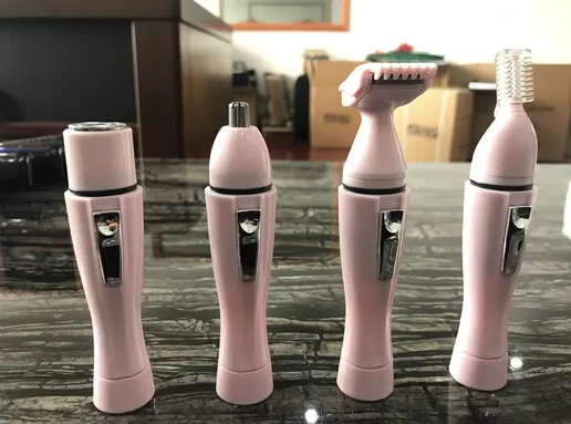 NOVA CHEGADA 4 em 1 WOMEN039S CLIPPERS E TRIMMERS modo de carregamento APARAR SEUS PÊLOS NAS Axilas CABELO NASAL PÊLOS NAS PERNAS E ASSIM POR DIANTE SHIPPIN3948724