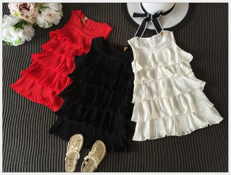 Summer New 2016 Baby Girl Princess Dress Children Sleeveless Cake Dresses Kids Clothing Fashion Girls Tutu Skirt Korean Style Chil7456345