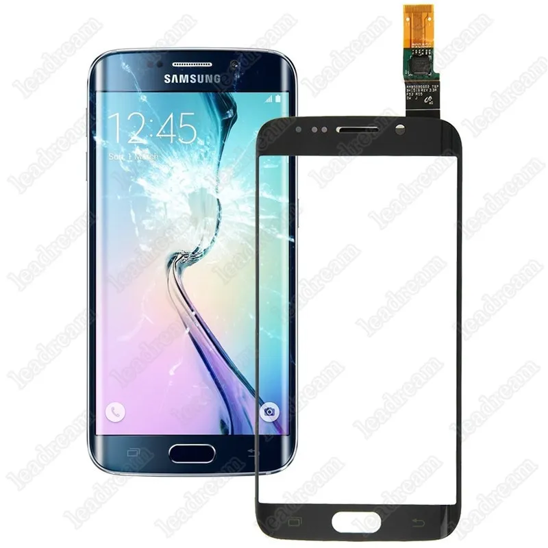 10 SZTUK Oryginalny przedni szklany panel dotykowy ekran Digitizer Część wymiany dla Samsung Galaxy S6 Edge G925F G925 Free DHL