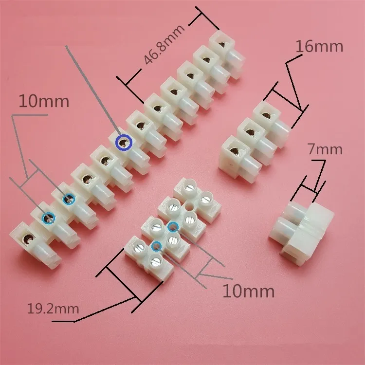 Connector Strip 12 Way 3,5,10,30,60 AMP Electrical Wire Choc Block Terminal Cable Car