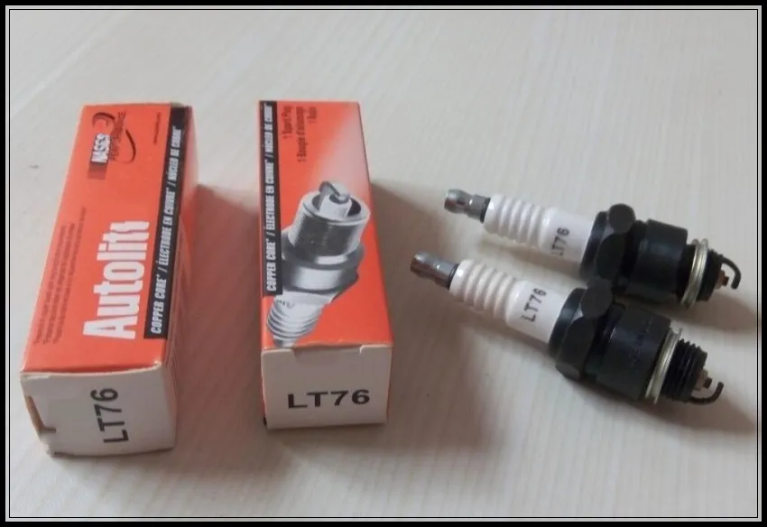 Ameryka Design High Performance Copper Rdzeń Car Plug, Wtyczki żarowe, Wtyczka zapłonowa, Plug Power LT76, M14 * 1,25 4 sztuk / 1lot