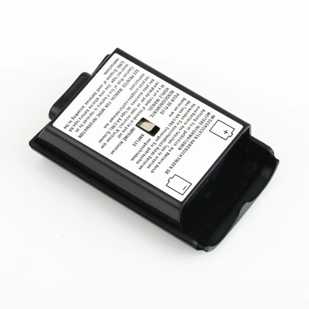 Compartimiento de batería Paquete de cubierta Shell Shield Baterías AA Kit de caja para Xbox 360 Controlador inalámbrico Consola Gamepad al por mayor