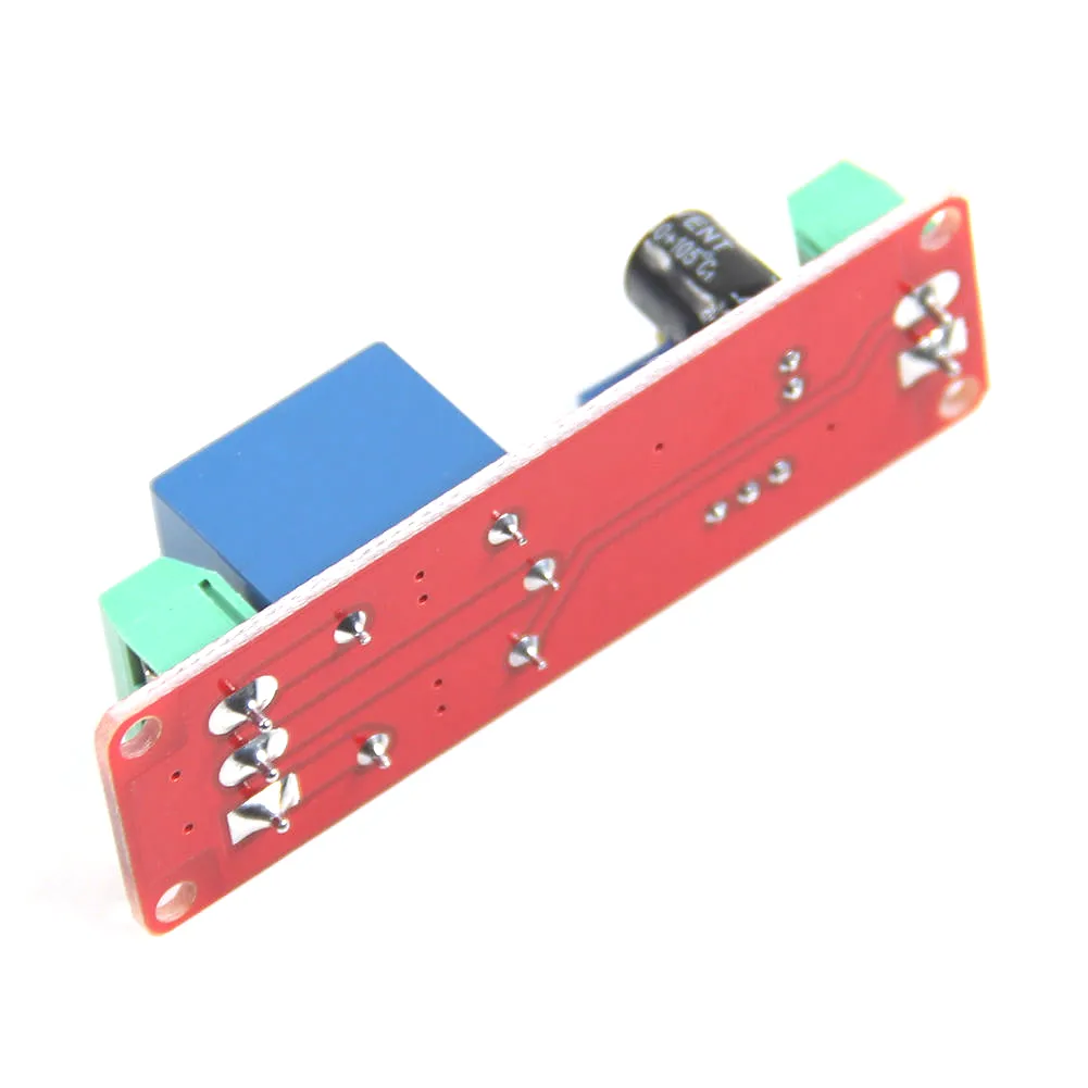 DC12V Pull Delay Timer Switch Modulo relè regolabile da 0 a 10 secondi rosso B00283