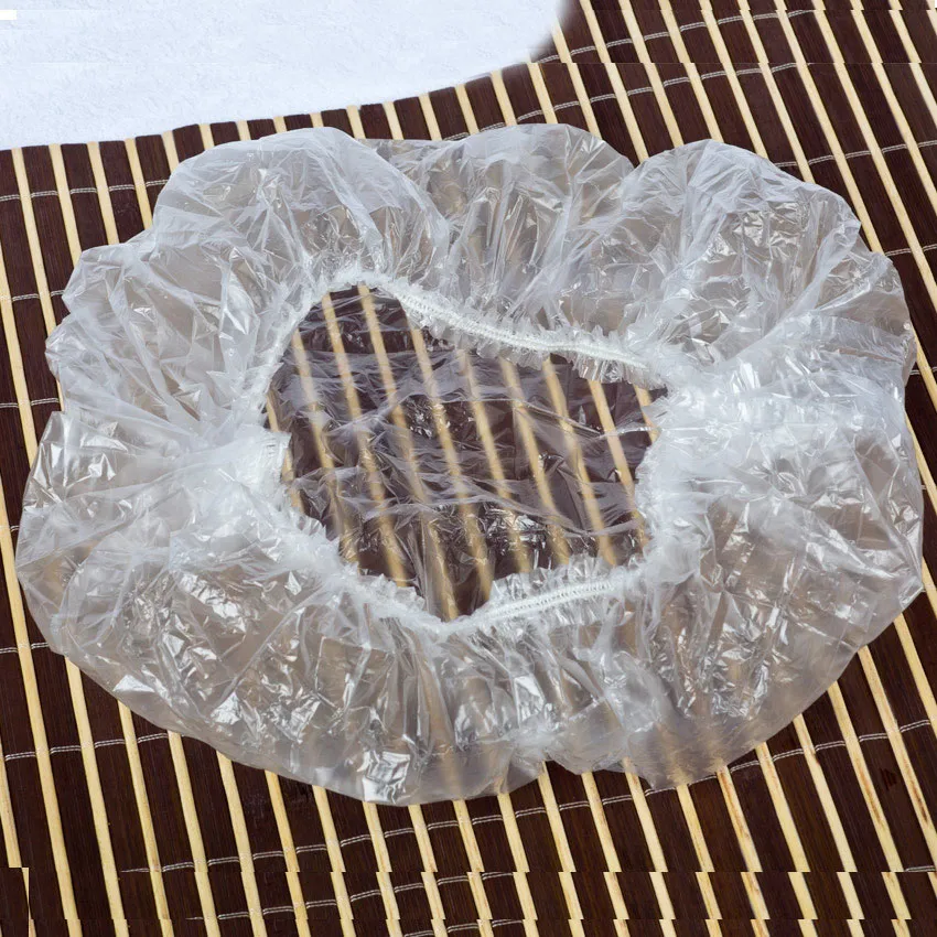 NEW Household and Hotel Hair Salon Disposable Clear Spa Hair Salon Home Shower Bathing Elastic Disposable Cap Convenient to Use