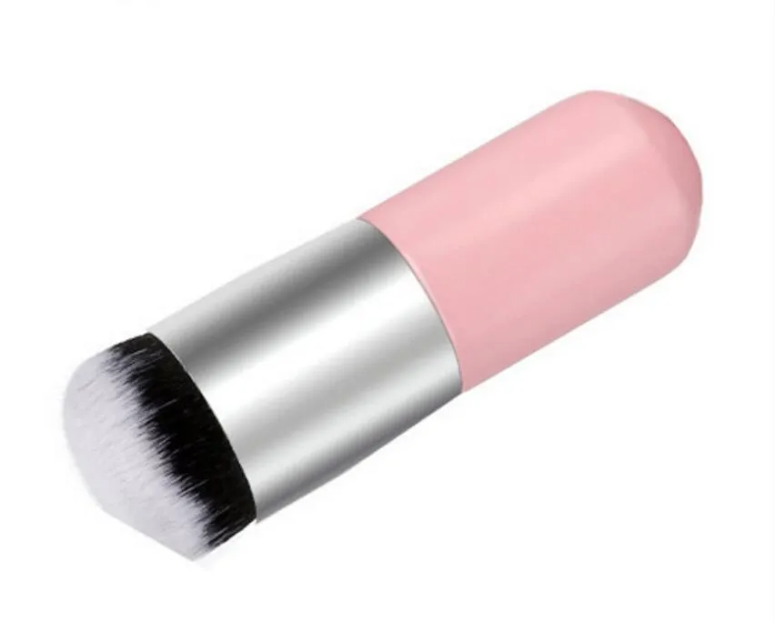 Grands pinceaux de maquillage à tête ronde pour fond de teint BB Cream Powder Cosmetic Make Up Brush Flat Head Makeup Soft Hair Makeup Tools4623068