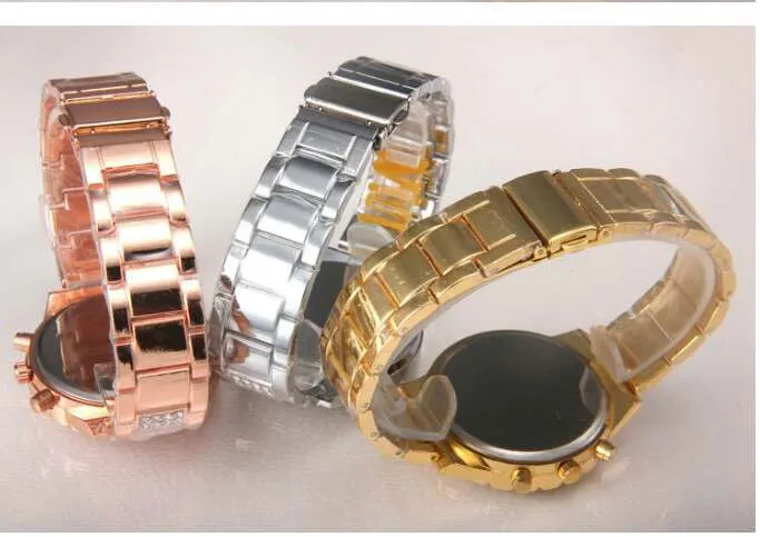 Femmes montres marque dames bracelet montres mode strass montres à quartz étudiants or rose bracelet en acier montresNouveau PANDORAS Steel Q