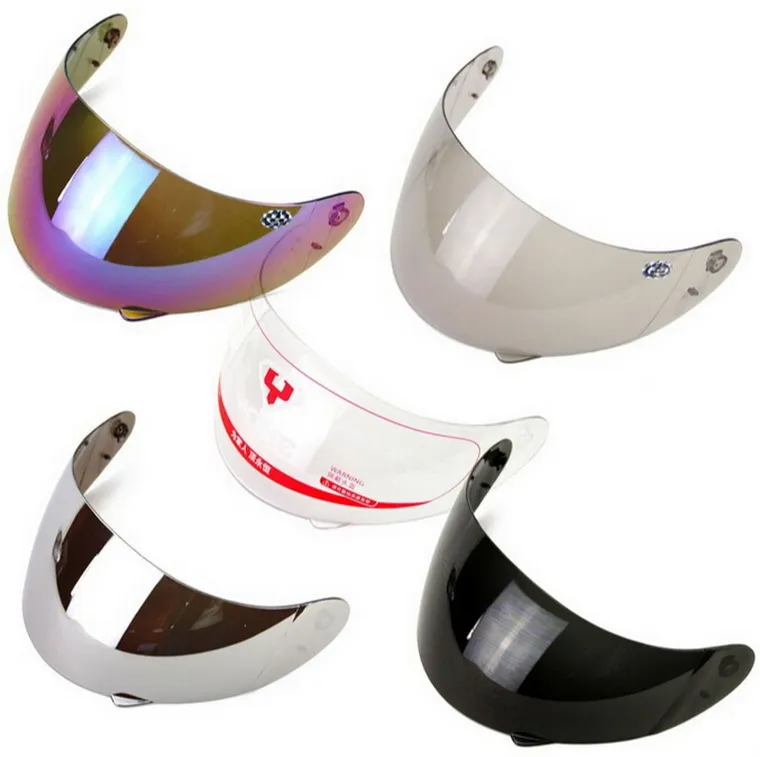 YOHE Helmet Lens YH990 YH991 YH993 Full Face Motorcycle Helmet Visor Dazzle Color,Silver Plating
