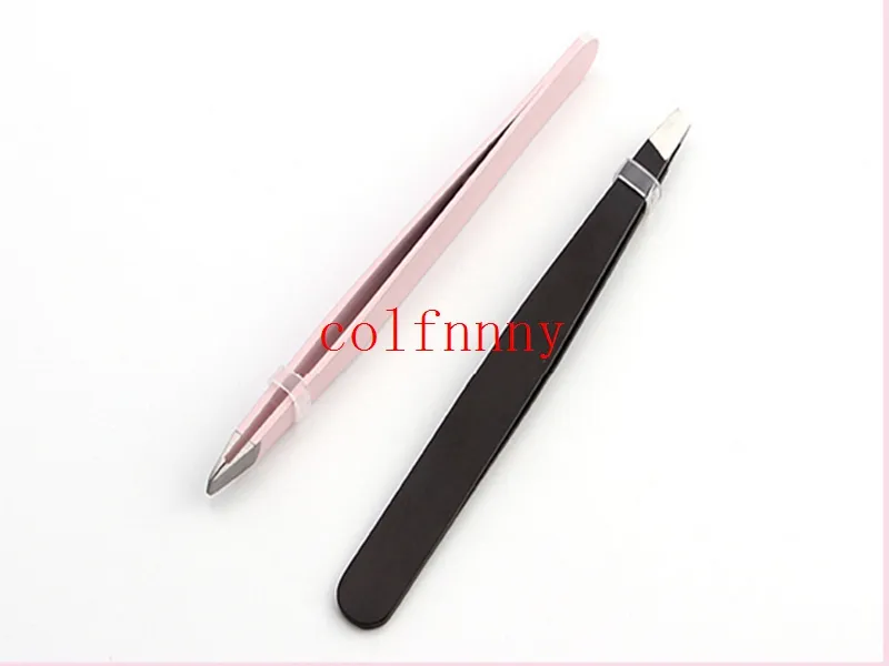 Women Lady Eyebrow Eye Brow Tweezers Removal Stainless Steel Beauty Slant Tip Makeup Tool