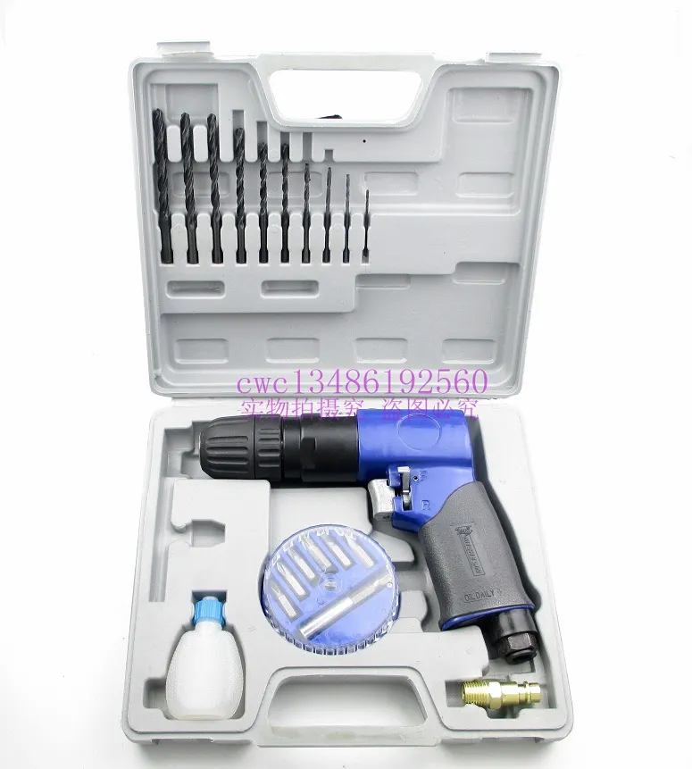 Pistol-type 3/8" Reversible Air Drill Pneumatic Impact Drill Tool Sets