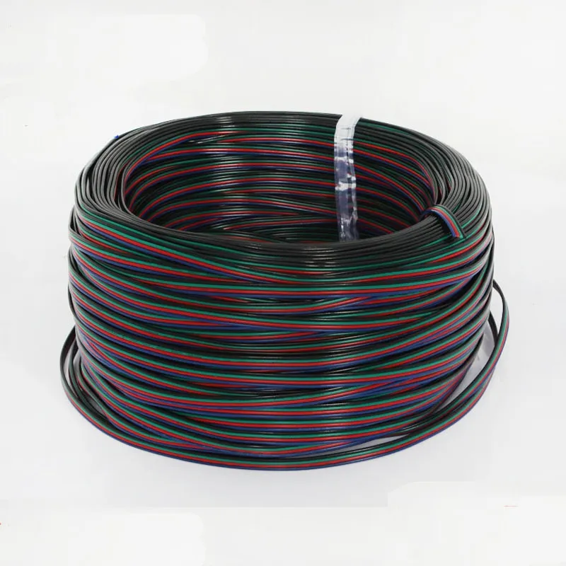 500M 4 Pins LED RGB Cable Wire Extension Cord LED Extension Cable For 50503528 LED RGB Light Strip9254868