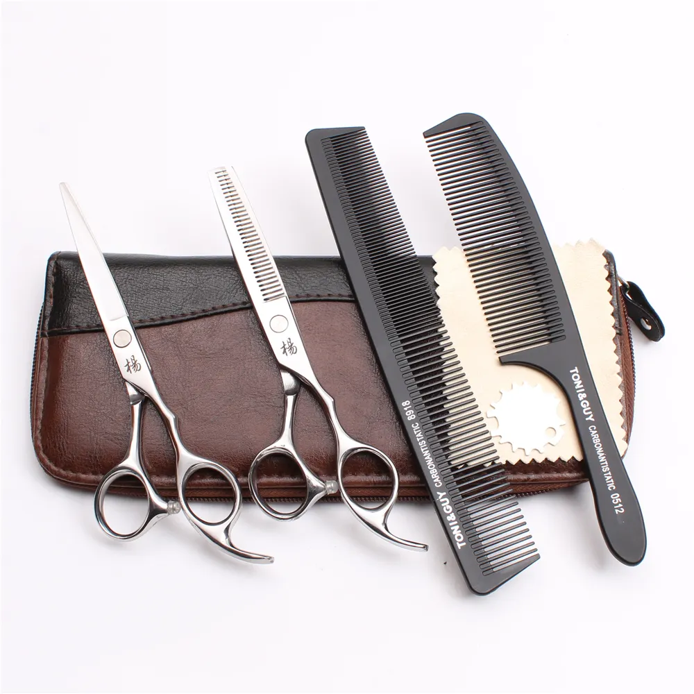 6quot 175cm 440C Hochwertiger Verkauf Barbers039 Friseurschere Schneiden Effilierschere Professionelles Echthaar Scis5905713