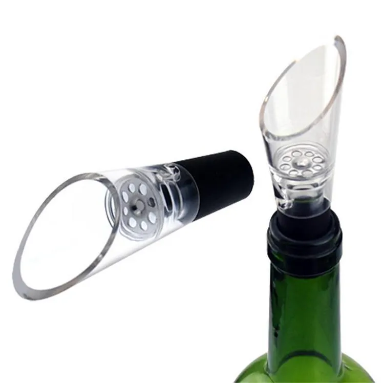 Bar Tools Silicone Auerators Decanting Auerating Filter Auperator Wine Pourers Bar Tools Pourers With Opp Packaging 4061-4062