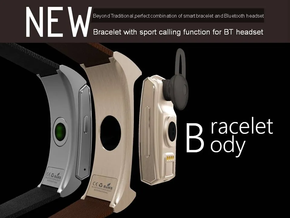Nouveau U mini montre intelligente U20 Bluetooth casque personnel intelligent portable Bracelet moniteur de fréquence cardiaque caméra à distance pour iPhone Android