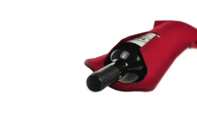 Gecontracteerde vilt wijnzak elegante rode wijn verpakking tas organizer drop shippi kan worden aangepast en het toevoegen van logo