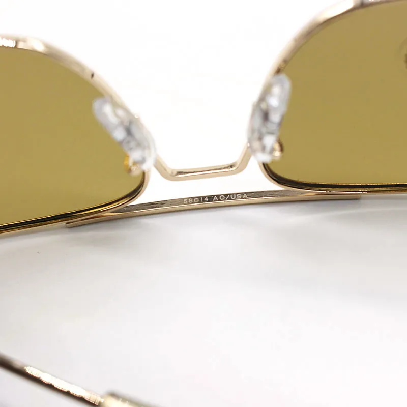 Großhandels-Modemarken USA Flight AO 8054 Sonnenbrille Metallrahmen Glaslinse Männer Frauen Sonnenbrille Pakistan Special