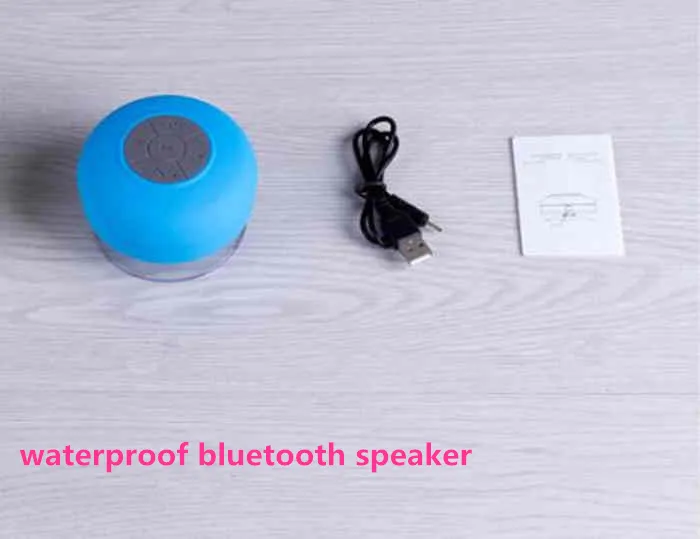 Draagbare Waterdichte Speaker Draadloze Bluetooth Speaker Douche Handsfree Mic Zuig Chuck Luidspreker Draagbare Mini MP3 DHL GRATIS