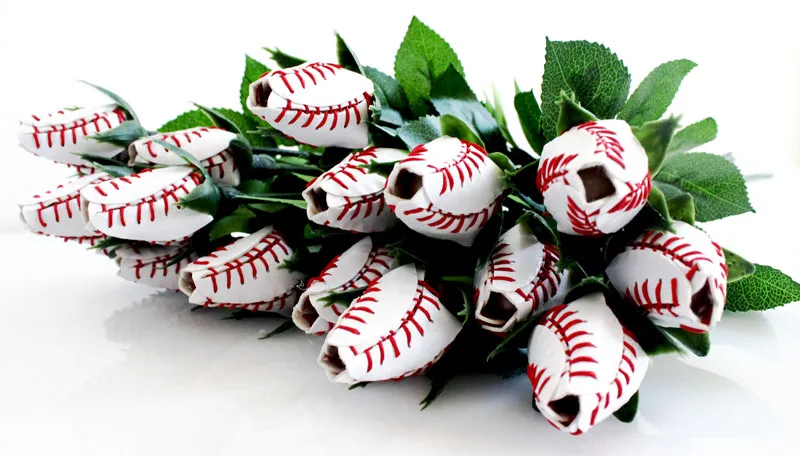 baseball rose softball rose fleur cadeaux