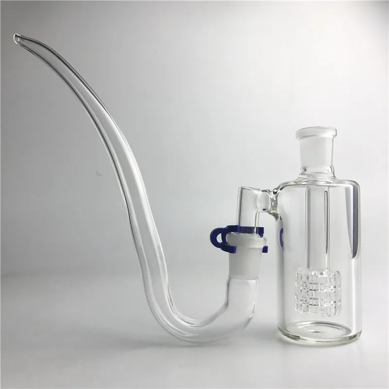 Glasbong-Aschefänger, 14 mm, 14,4 mm, J-Haken-Adapter, Glas-Strohrohr, dickes Pyrex-Glas, DIY-Aschefänger zum Rauchen