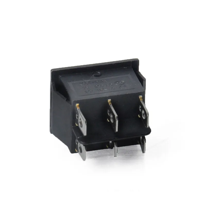 5x 6 PIN DPDT Czarny przycisk ON / OFF / ON Rocker Switch AC 250V / 10A 125V / 15A B00403