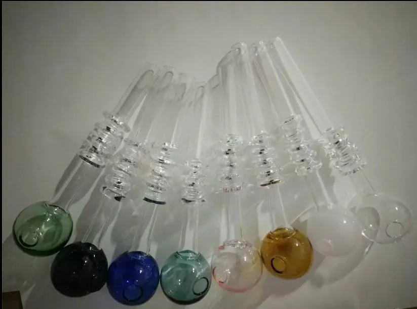 Quatre tours de pots pulvérisés accessoires de bongs brûleurs à mazout tuyaux en verre conduites d'eau tuyaux en verre plates-formes pétrolières fumer avec compte-gouttes bongs en verre Ac