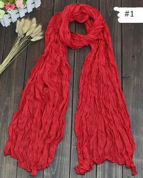 2017 Nowe Kobiety Subs Super Long Crinkle Scarves Okładki Szale Stole Moda Multicolor Punk Scarf - 