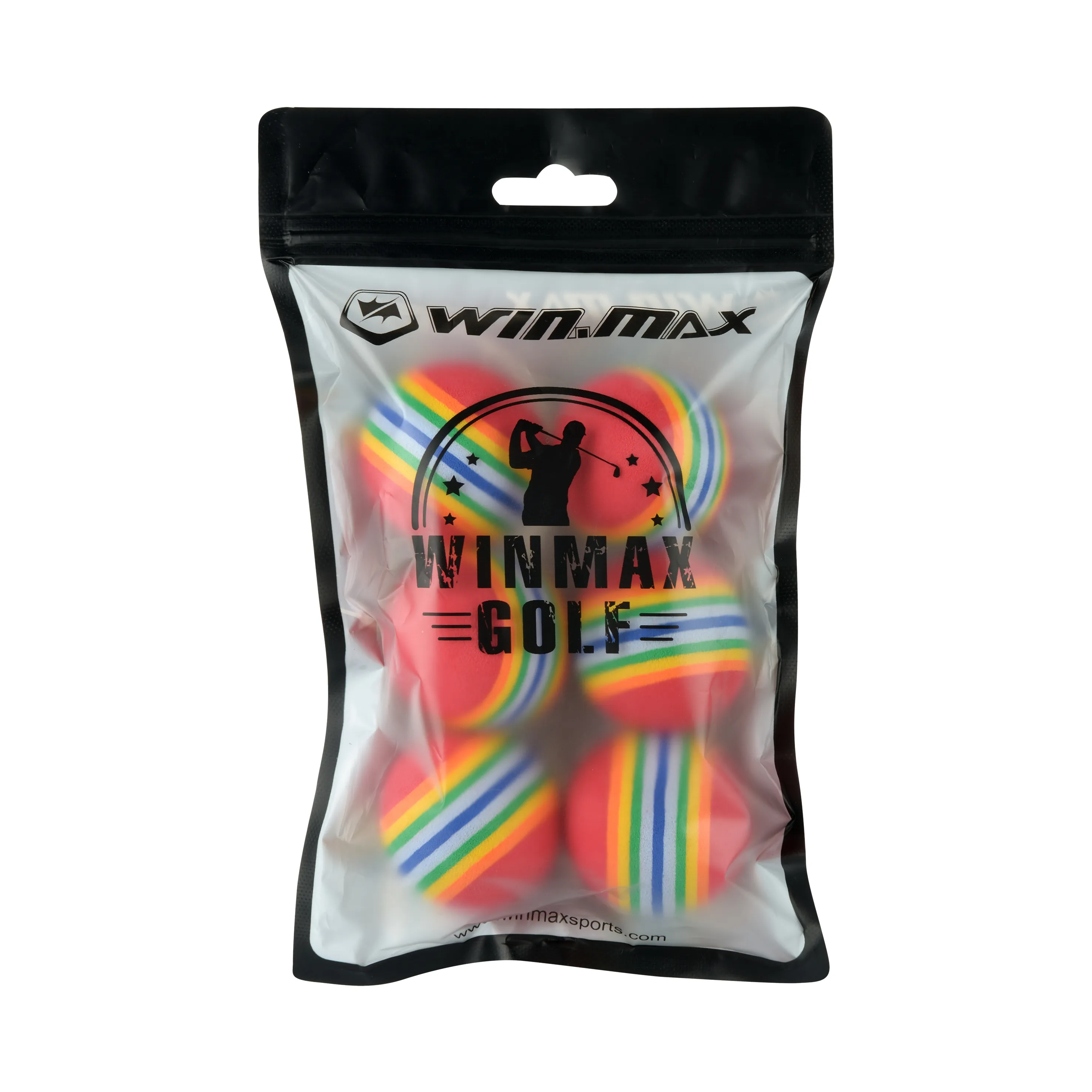 Winmax EVA Balles de golf en mousse Golf Golfeur Swing Aides à l'entraînement Pratique en intérieur Balles arc-en-ciel ou jouet pour chat