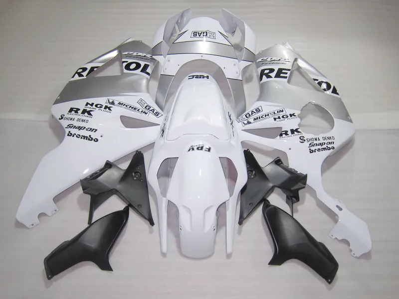 Nieuwe Hot Motorcycle Fairing Kit voor Honda CBR900RR 2002 2003 White Silver Black Fackings Set CBR 954RR 02 23 OT39