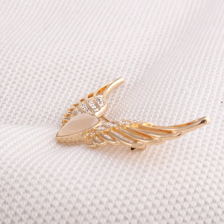 Vintage Rhinestone Brooch Pin angel wings Jewelry Brooch wedding corsage for bridal wedding invitation costume party dress pin gift