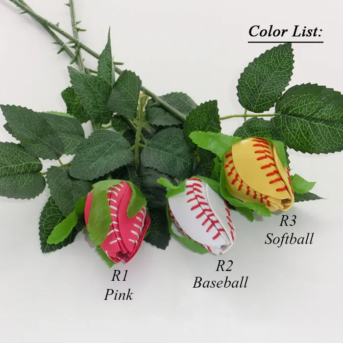 2017 Softball-Rosen – Softball-Rosen-Blumenstrauß – Fastpitch – Abschluss – Senioren – Softball-Geschenke – Fastpitch-Softball