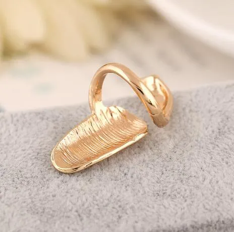 Simple Glossy Nail Rings High Quality Jewelry for Ladies Latst Ring Personality Metallic Nail Fashion Jewelry Accessories