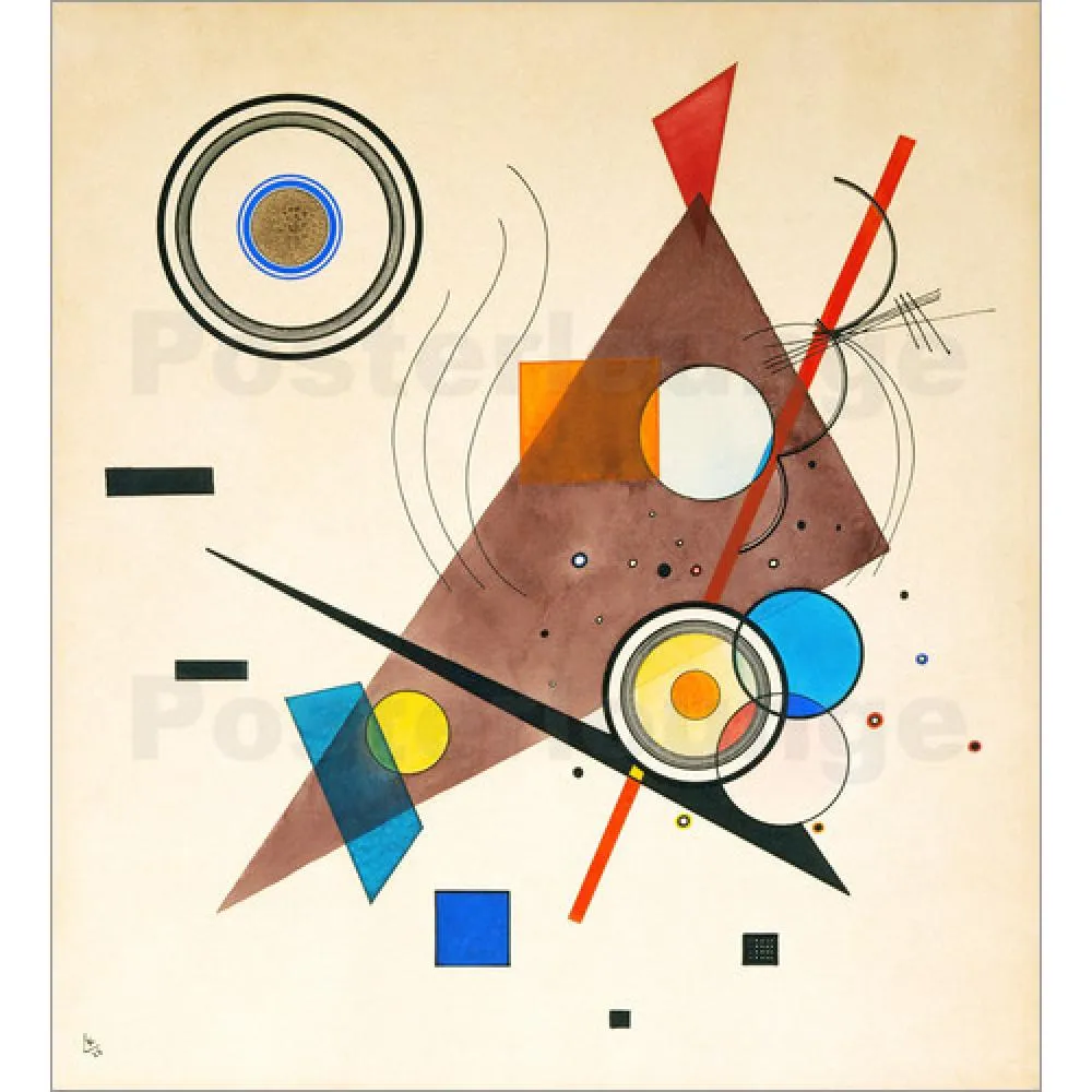 Arte de la lona de Wassily Kandinsky Paintings Komposition Reproduction pintado mano de alta calidad