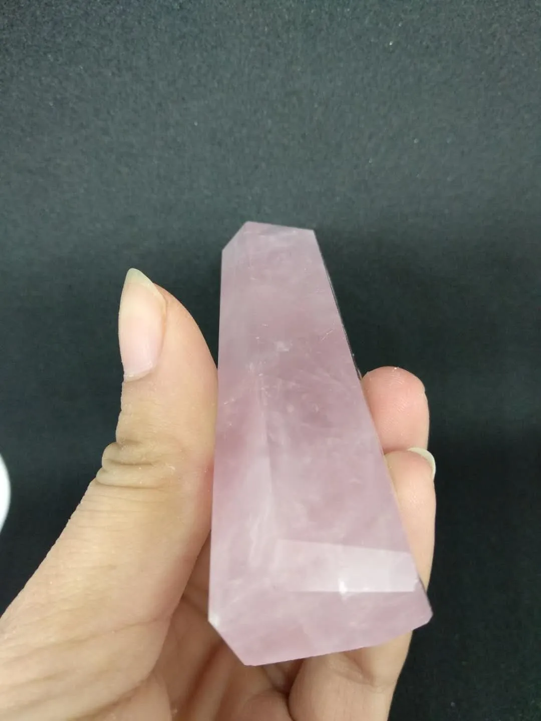 Venda imperdível! Natural de quartzo rosa varinha de cristal ponto cura pedras naturais e minerais para presente de natal Frete grátis