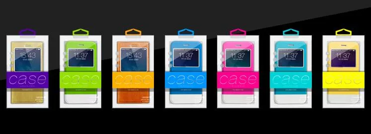 Hurtownie Nowy Design Wydrukuj swoją markę PCV Pudełko pakujące pakiet detaliczny na etui na telefon komórkowy dla iPhone 7 7 PLUS