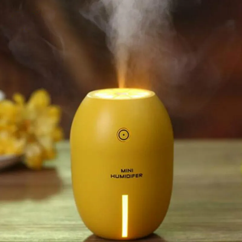 Essential Oljediffusor Ultraljud Luftfuktare USB LED Färgglada Ljus Air Aroma Diffuser Aromaterapi Diffuser Mist Maker Fogger