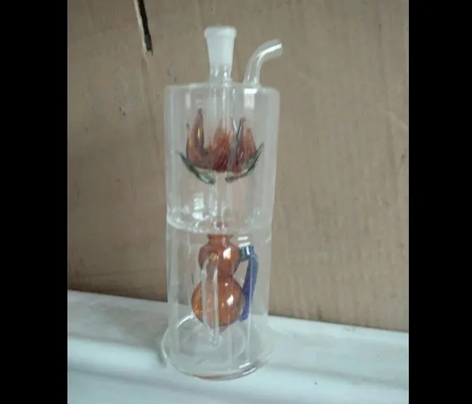 På lotusen under gourdokah, oljebrännare glasrör vattenrör glasrör oljeplattor rökning med droppar glas bongs a