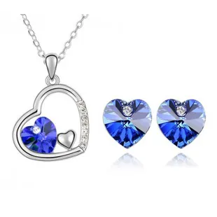 collana e orecchini con ciondolo di diamanti in cristallo di alta qualità Imposta una varietà di stili set di gioielli da donna