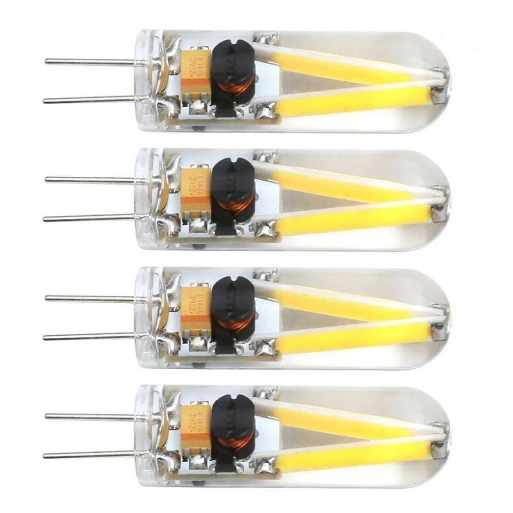 Süper parlak G4 LED ampul 12V-24V filament koçanı LED 3W kapsül kule ip koruma beyaz