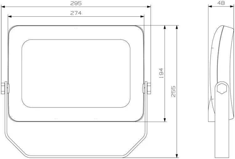 10W 20W 30W 50w Led Slim Proiettore impermeabile bianco / nero Shell SMD e chip LED COB Proiettori da parete esterni