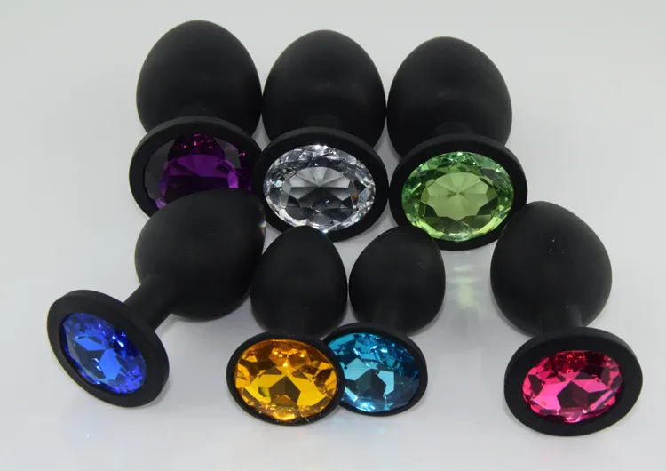 adult anal sex toys Smooth Silicone Anal Beads Adult Butt Toy Smooth Flexible Increasing Size  Medium main image 1