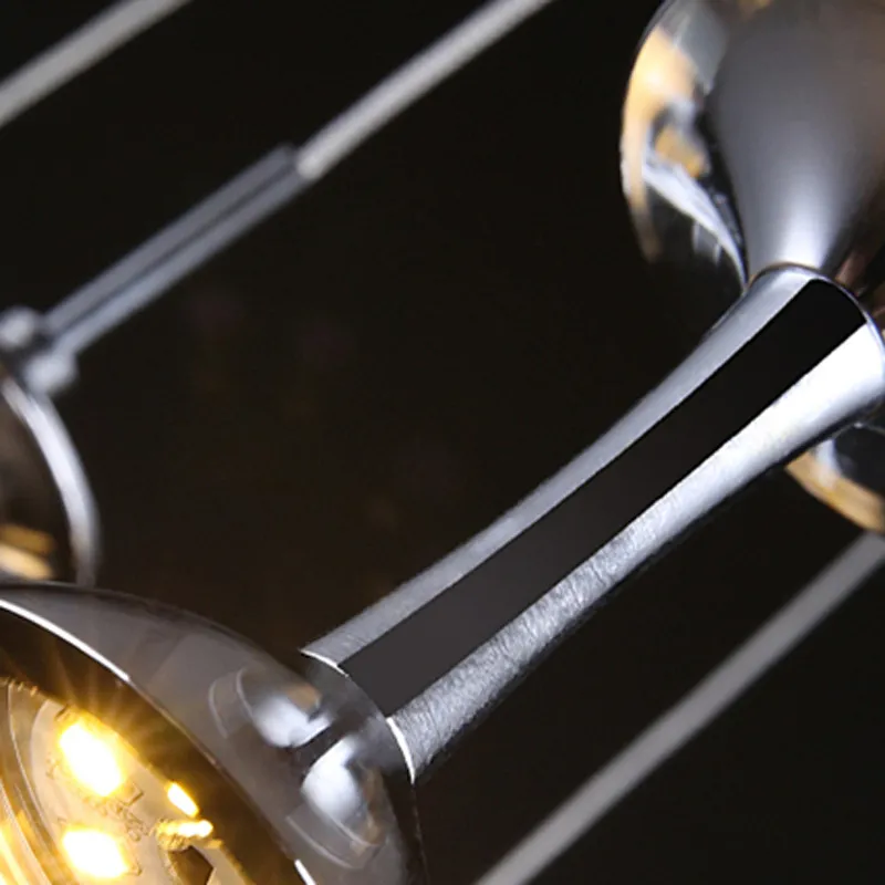 Inomhusbelysning Akryl LED Hängsmycke Lampor Bar Matsal Lampa Ljus 3W Vin Glasform Kreativ Kort Julljus