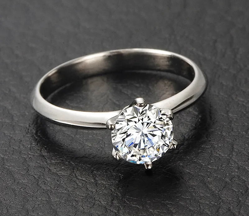 YHAMNI Gioielleria raffinata hanno timbro 18KRGP anelli in oro originali Set SONA 6mm 1 carato CZ zircone anelli di nozze con diamanti le donne RS0182915