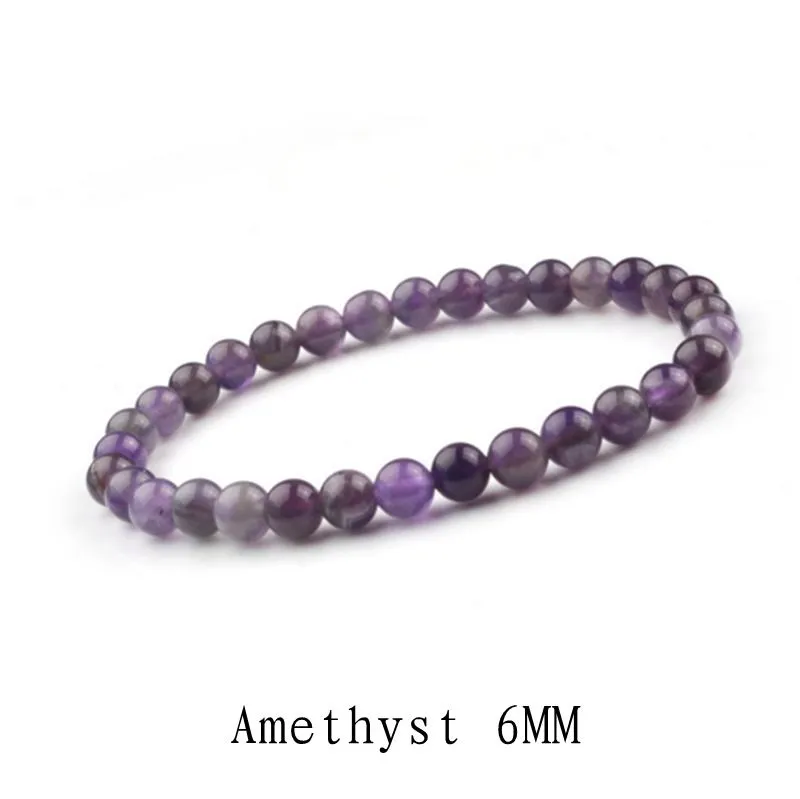 2017 Ny 6mm natursten röd agat amethyst grön orientalisk fast färg kvinnlig armband fina arbete bästa present